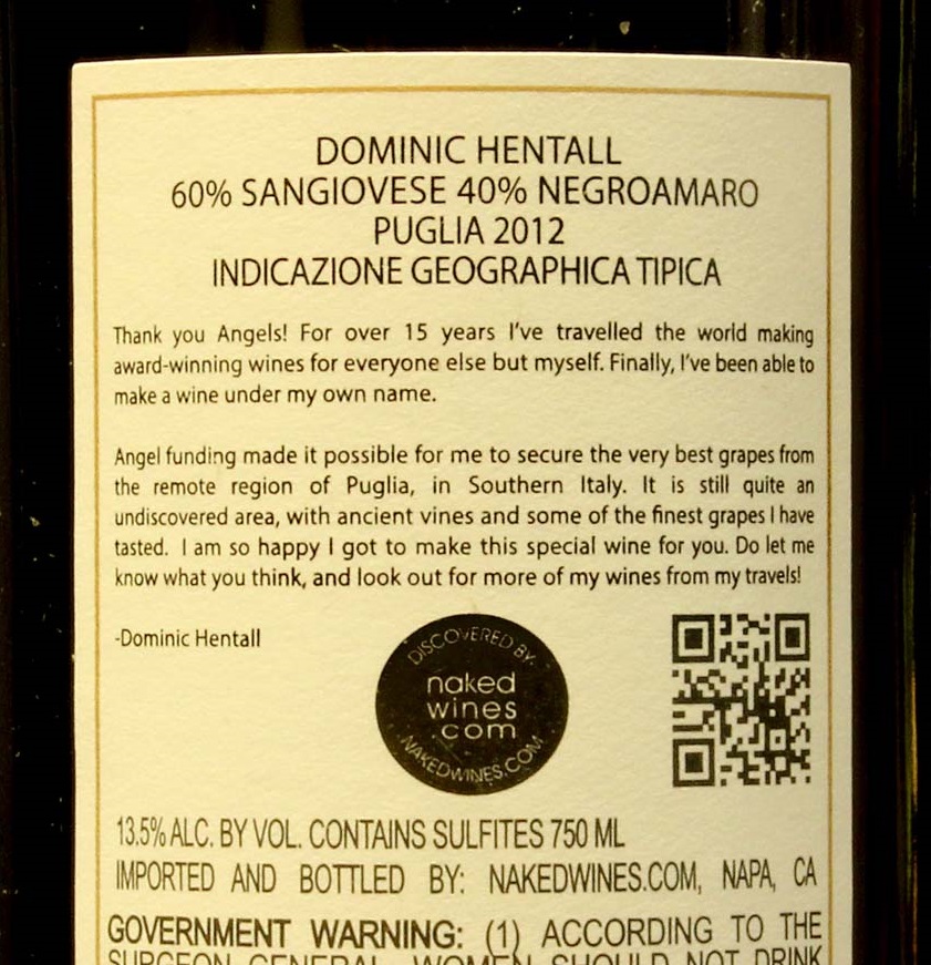 Wine Back Label Examples