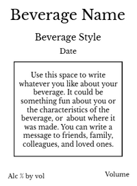 Back label - Add Photo Box Purple Large