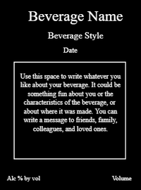 Back label - Arizona Sunset Tall