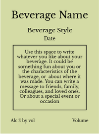 Back label - Autumn