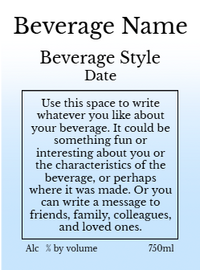 Back label - Autumn View Vertical