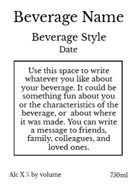 Back label - Aztec Horizontal