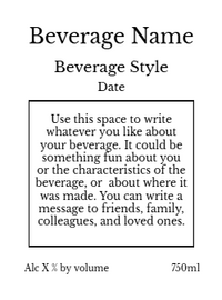 Back label - Aztec Horizontal