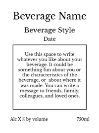 Back label - Aztec Round