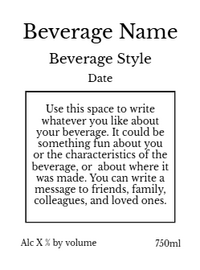 Back label - Aztec Vertical