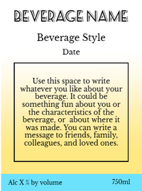 Back label - Bigfin Teal