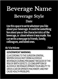 Back label - Botticelli