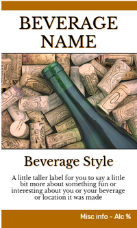 Bottles & Corks Tall