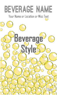 Bubbles Gold Tall