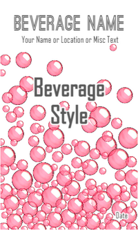Bubbles Pink Tall