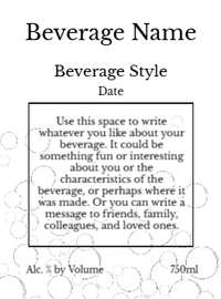 Back label - Bubbles Purple Tall