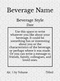 Back label - Bullseye Horizontal