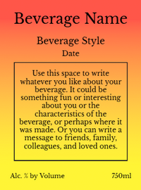 Back label - Burning Tree