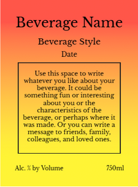 Back label - Burning Tree