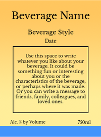 Back label - Cabo
