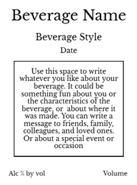 Back label - Cali Beach