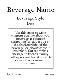 Back label - Cali Beach