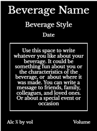 Back label - Cali Sunrise