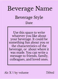 Back label - Cat Tales Blue