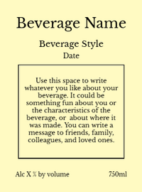 Back label - Cat Tales Red