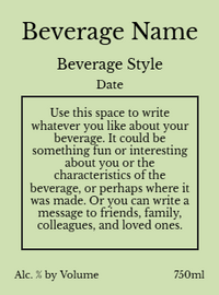 Back label - Cherries