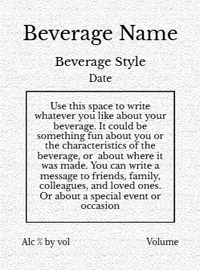 Back label - Country Life Tall