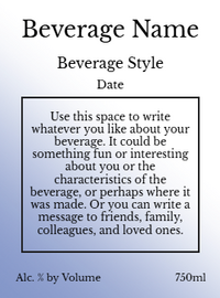 Back label - Daises White Tall