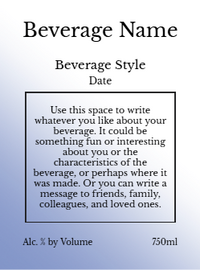 Back label - Daises White Tall