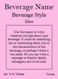 Back label - Dotted Flowers Rose