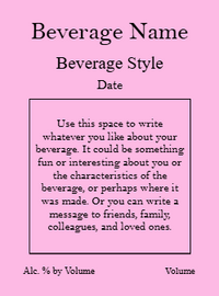 Back label - Dotted Flowers Rose