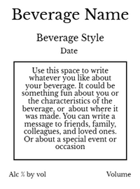 Back label - Drinking Tree