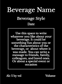 Back label - Elixir