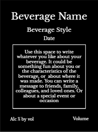 Back label - Elixir Large