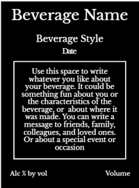 Back label - Enforcer