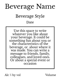 Back label - Explosion Tall