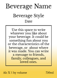 Back label - Falling Leaves Tall