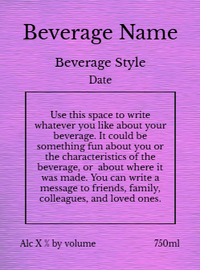 Back label - Fishies Purple