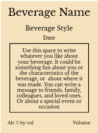 Back label - Flower Filigree