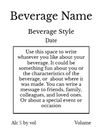 Back label - Fractal