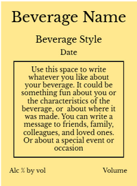 Back label - Freebird Yellow