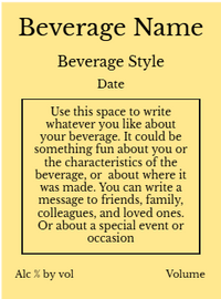 Back label - Freebird Yellow Horizontal