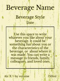 Back label - Funky Leaves