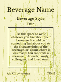Back label - Funky Leaves Horizontal