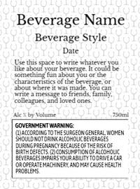 Back label - Gold Seal Gold