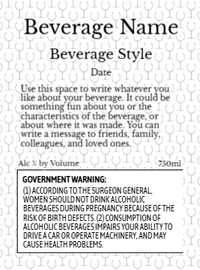 Back label - Gold Seal Green
