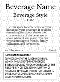 Back label - Gold Seal Purple