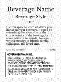 Back label - Gold Seal Purple