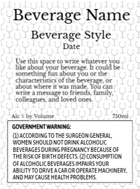 Back label - Gold Seal Red