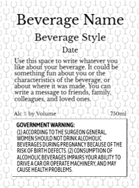 Back label - Gold Seal Red