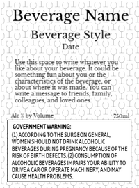 Back label - Gold Seal Round Gold